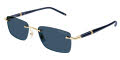 Mont Blanc MB0344S Gold-Blue /Blue Lens (003) Sunglasses - Color Image